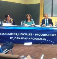 EL DECANO PARTICIPA EN LAS IV JORNADAS NACIONALES ENTRE SECRETARIOS JUDICIALES Y PROCURADORES