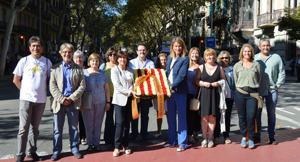 El ICPB participa en la ofrenda floral a Rafael Casanova