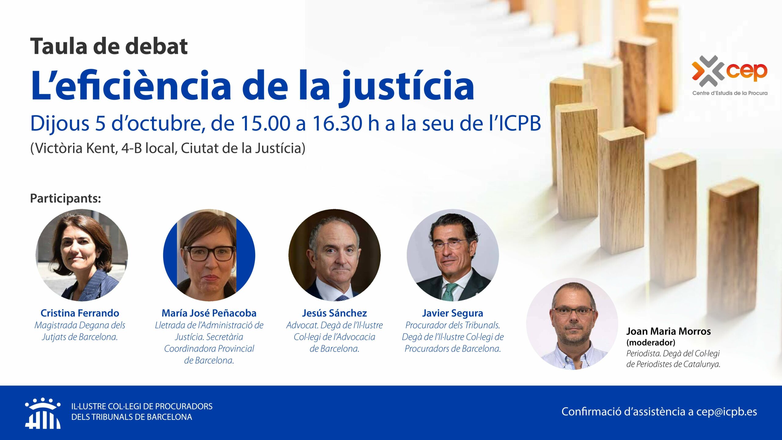 Mesa debate: ‘La eficiencia de la justicia’