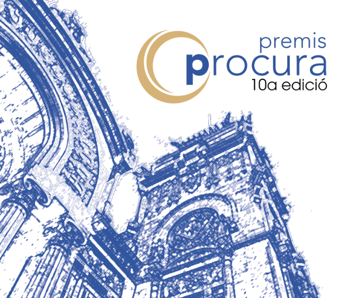 El magistrado Ignacio Sancho, la Secretaria Coordinadora Provincial de Barcelona María Peñacoba i la Fundación Catalana de ELA Miquel Valls, Premios Procura 2024